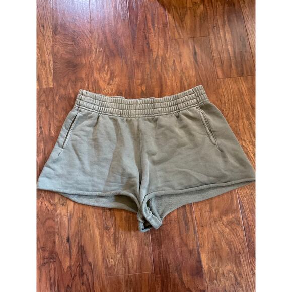 Offline by AERIE French Terry Shorts LOUNGEWEAR COMFY COZY Size Medium M Pockets - Picture 2 of 4